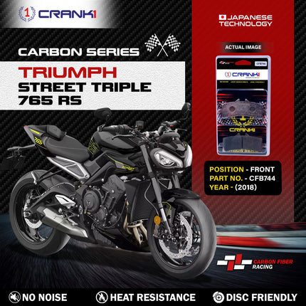 CRANK1 Brake Pads for Triumph Street Triple 765 RS — Sintered, Front & Rear
