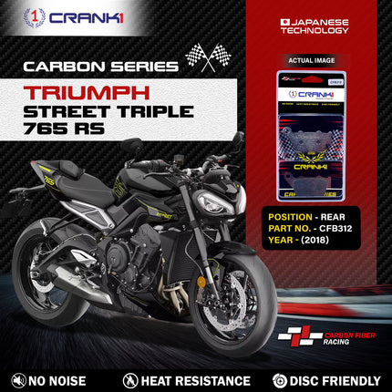 CRANK1 Brake Pads for Triumph Street Triple 765 RS — Sintered, Front & Rear