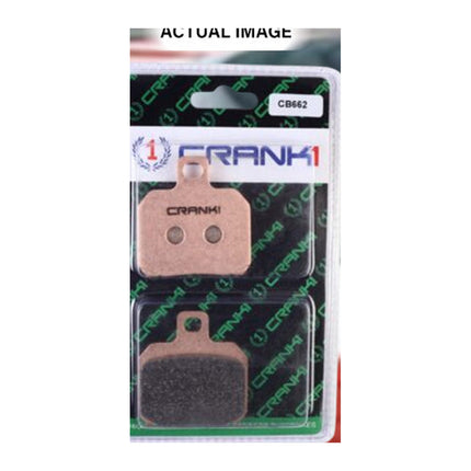 CRANK1 Brake Pads for Ducati Streetfighter V4S, Ceramic & Sintered, Front & Rear, in retail packaging