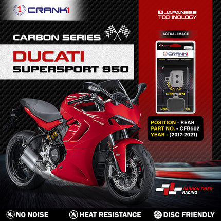 CRANK1 Brake Pads for Ducati SuperSport 950 — Sintered, Front & Rear