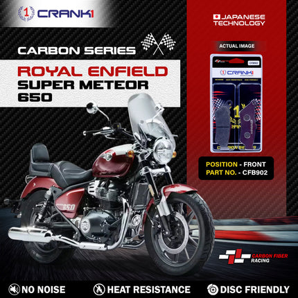 CRANK1 Carbon Brake Pads for Royal Enfield Super Meteor 650