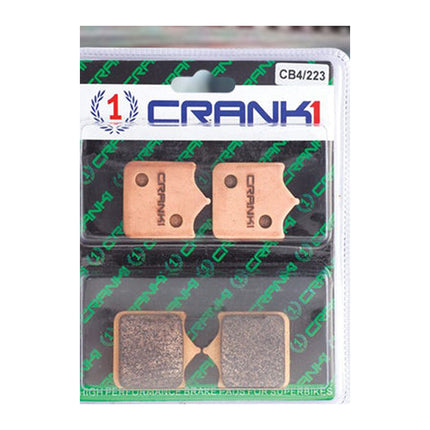 CRANK1 Brake Pads for Benelli TNT 600i, Ceramic & Sintered, Front & Rear, in retail packaging