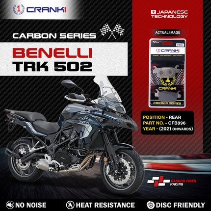 CRANK1 Brake Pads for Benelli TRK 502 — Ceramic & Sintered, Front & Rear