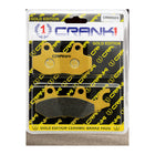 CRANK1 Brake Pads for TVS Ronin, Ceramic, Front & Rear, in retail packaging