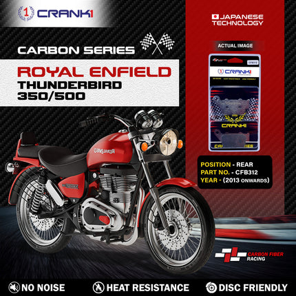 CRANK1 Carbon Brake Pads for Royal Enfield Thunderbird 350/500