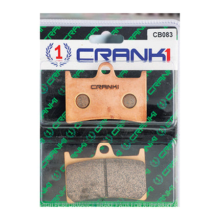 CRANK1 Brake Pads for Triumph Thunderbird LT, Ceramic & Sintered, Front, in retail packaging