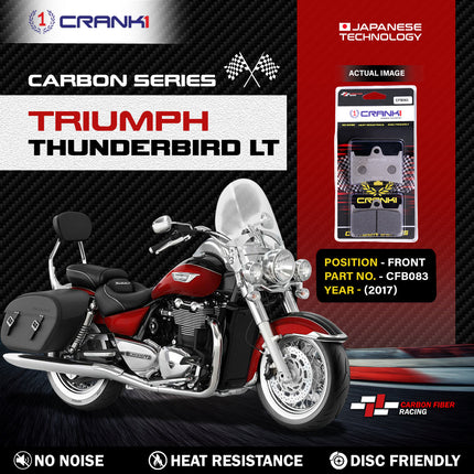 CRANK1 Brake Pads for Triumph Thunderbird LT — Ceramic & Sintered, Front