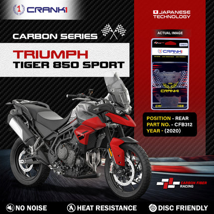 CRANK1 Brake Pads for Triumph Tiger 850 Sport — Sintered, Front & Rear