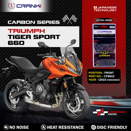 CRANK1 Brake Pads for Triumph Tiger Sport 660 — Sintered, Front & Rear