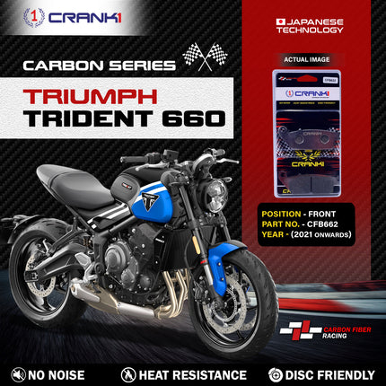 CRANK1 Brake Pads for Triumph Trident 660 — Sintered, Front & Rear