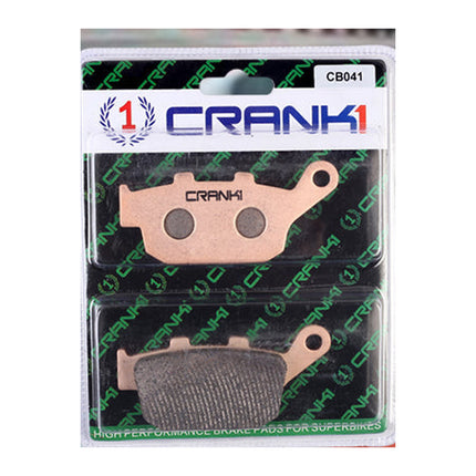 CRANK1 Brake Pads for Triumph Trident 660, Sintered, Front & Rear, in retail packaging