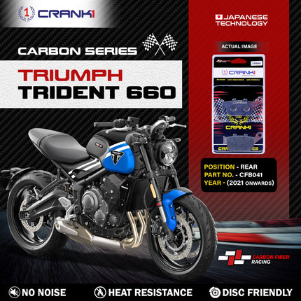 CRANK1 Brake Pads for Triumph Trident 660 — Sintered, Front & Rear