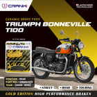 Ceramic Brake Pads For Triumph Bonneville T100 (2008-2015) - Rear - CRM043/2 - 1 Set - CRANK1
