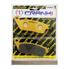 CRANK1 Brake Pads for Triumph Street Triple 675, Ceramic & Sintered, Front & Rear, in retail packaging