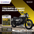 Ceramic Brake Pads For Triumph Street Scrambler 900 - Front - CRM689 - 1 Set - CRANK1