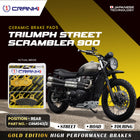 Ceramic Brake Pads For Triumph Street Scrambler 900 - Rear - CRM043/2 - 1 Set - CRANK1