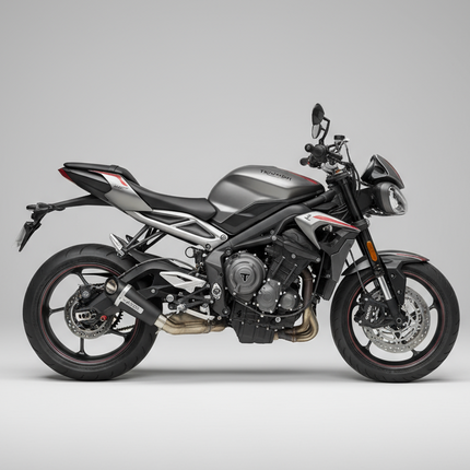 Barrel Outlaw 2.0 Exhaust for Triumph Street Triple 765 (2014-2022) with Link Pipe - image 1