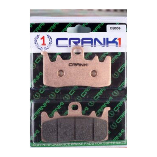 CRANK1 Brake Pads for Aprilia Tuono V4 1100 Factory, Sintered, Front, in retail packaging