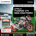 Sintered Brake Pads For Aprilia Tuono V4 1100 Factory (2017-2020) - Front - CB744 - 2 Sets - CRANK1