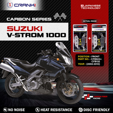CRANK1 Brake Pads for Suzuki V-Strom 1000 — Sintered, Front & Rear