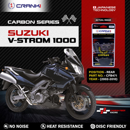 CRANK1 Brake Pads for Suzuki V-Strom 1000 — Sintered, Front & Rear