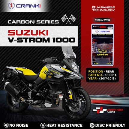 CRANK1 Brake Pads for Suzuki V-Strom 1000 — Sintered, Front & Rear