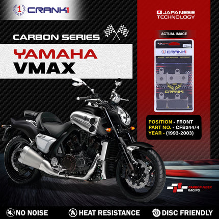 CRANK1 Brake Pads for Yamaha VMAX — Sintered, Front