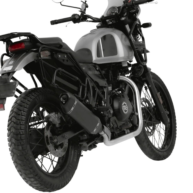 Red Rooster Vertex Exhaust – Black for Royal Enfield Himalayan / Scram 411 Red Rooster