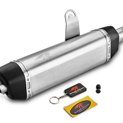 Red Rooster Vertex Exhaust – Matte for Royal Enfield Himalayan / Scram 411