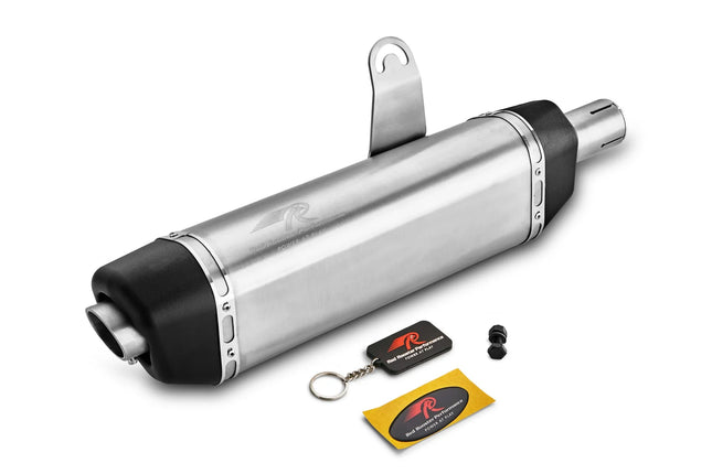 Red Rooster Vertex Exhaust – Matte for Royal Enfield Himalayan / Scram 411