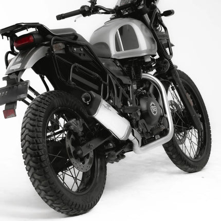 Red Rooster Vertex Exhaust – Polish Finish for Royal Enfield Himalayan / Scram 411