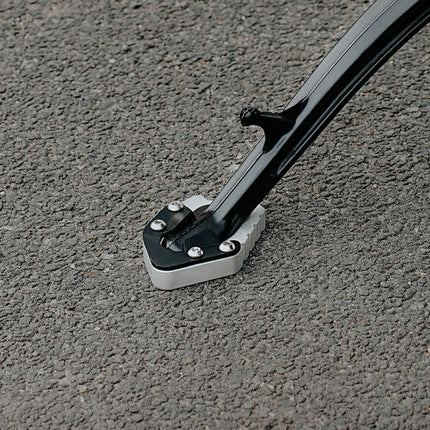 LCB Fortis Side Stand Base for Royal Enfield Himalayan 450 – Dual-Tone Stainless Steel & Mild Steel Upgrade | Legundary Custom Builds