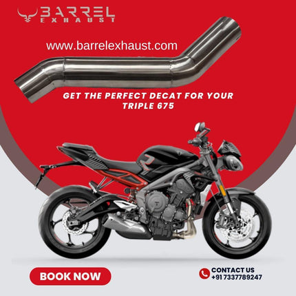 Barrel Decat Pipe for Triumph Street Triple and Daytona 675 - image 2