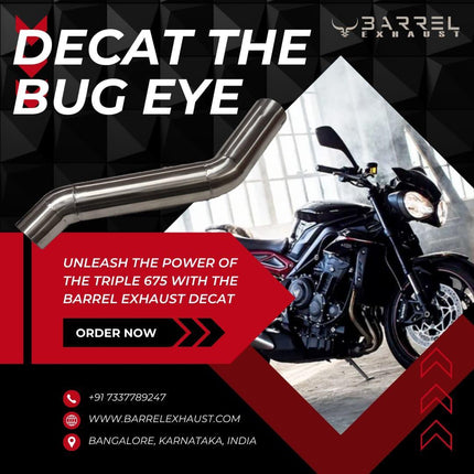 Barrel Decat Pipe for Triumph Street Triple and Daytona 675 - image 3