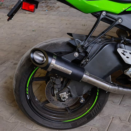 Barrel Outlaw 2.0 Exhaust for Kawasaki Ninja ZX-6R (2025) with Mid Pipe - image 2