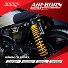 66BHP Air Born suspension for Honda CB350RS rear shock installed
