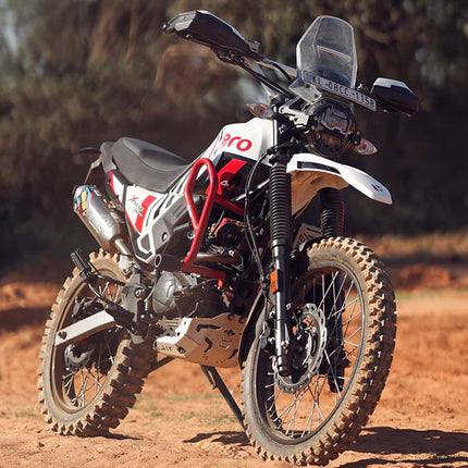 LCB Defender Crash Guard Red for Hero XPulse 200 4V Pro – Mild Steel Engine & Frame Protector