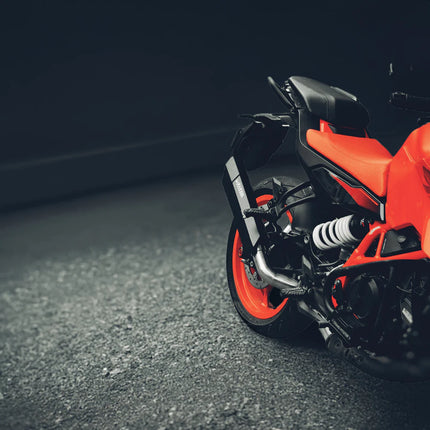 Rogue 2.0 performance exhaust close-up KTM fitment
