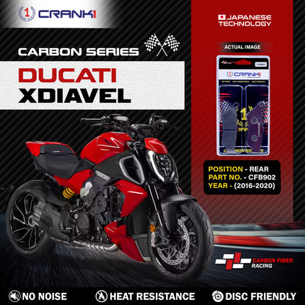 CRANK1 Brake Pads for Ducati XDiavel — Sintered, Front & Rear