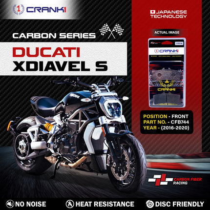 CRANK1 Brake Pads for Ducati XDiavel S — Sintered, Front & Rear