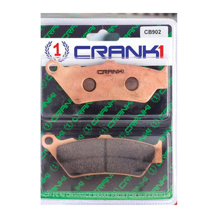 CRANK1 Brake Pads for Ducati XDiavel, Sintered, Front & Rear, in retail packaging
