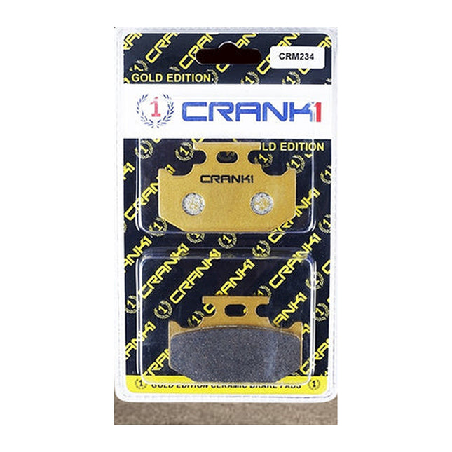 CRANK1 Brake Pads for Yamaha FZS-Fi, Ceramic, Rear, in retail packaging