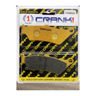 CRANK1 Brake Pads for Yezdi Adventure, Ceramic, Front & Rear, in retail packaging