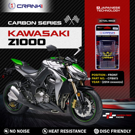 CRANK1 Brake Pads for Kawasaki Z1000 — Sintered, Front & Rear