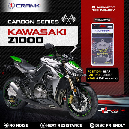 CRANK1 Brake Pads for Kawasaki Z1000 — Sintered, Front & Rear