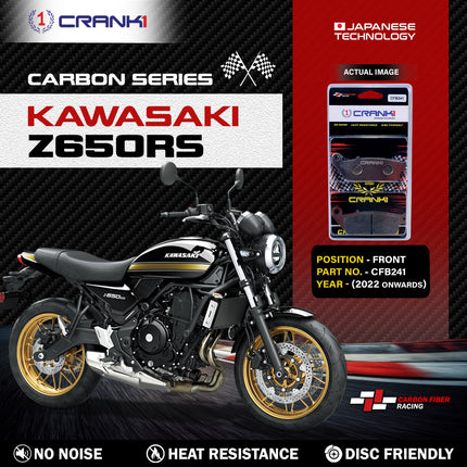 CRANK1 Brake Pads for Kawasaki Z650RS — Sintered, Front & Rear