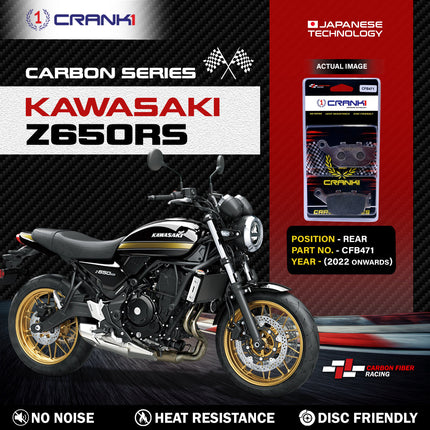 CRANK1 Brake Pads for Kawasaki Z650RS — Sintered, Front & Rear