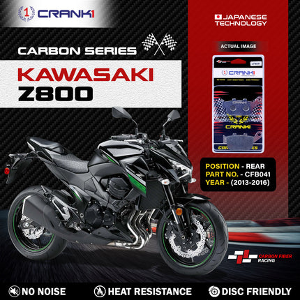 CRANK1 Brake Pads for Kawasaki Z800 — Ceramic & Sintered, Front & Rear