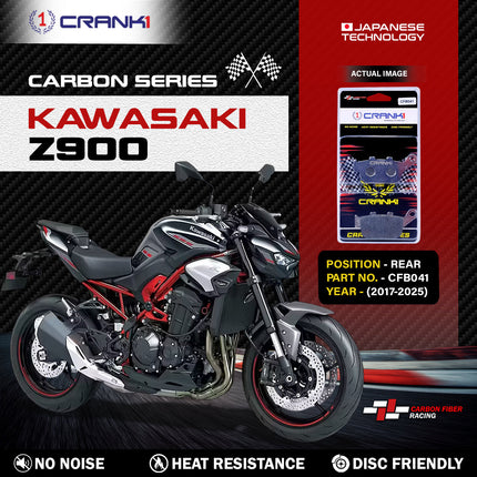 CRANK1 Brake Pads for Kawasaki Z900 — Ceramic & Sintered, Front & Rear