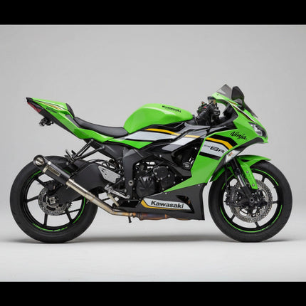 Barrel Outlaw 2.0 Exhaust for Kawasaki Ninja ZX-6R (2025) with Mid Pipe - image 1